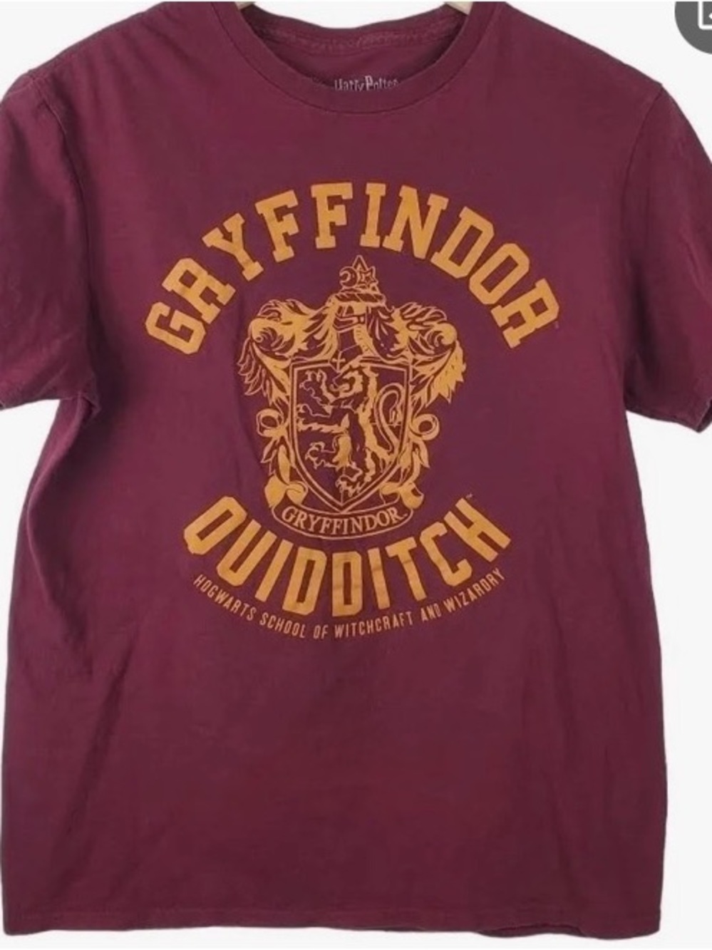 Kohl's Maroon and Gold Gryffindor Crest T‑Shirt